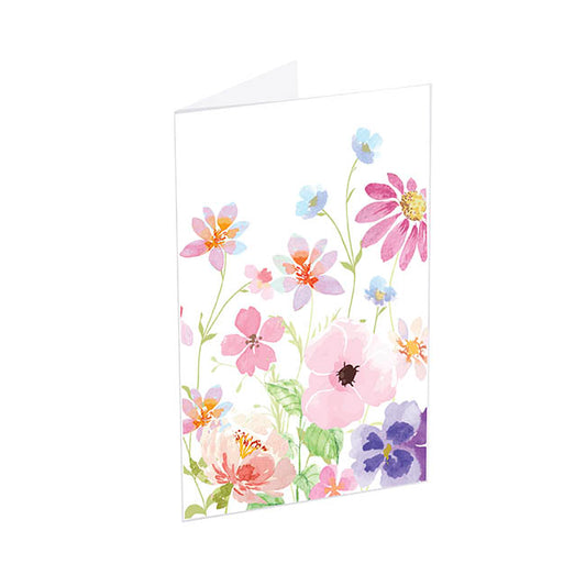 Classic Gift Card & Envelope Garden Blooms Pk25(6.5x10cmH)