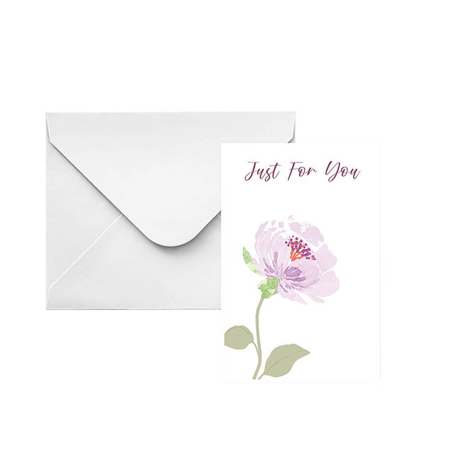 Classic Gift Card & Envelope Just For You Pk25(6.5x10cmH)