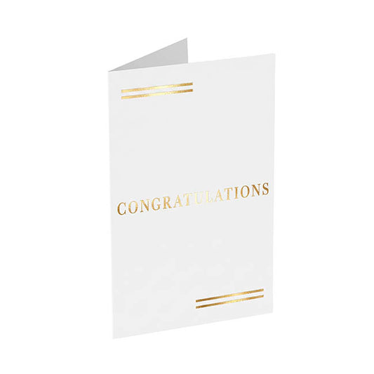 Classic Gift Card Gold Foil Congratulations Pk25 (6.5x10cmH)