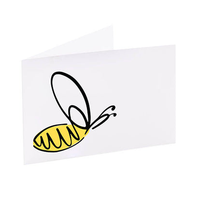 Artisan Gift Card & Envelope Abstract Bee Pk25 (10x6.5cmH)