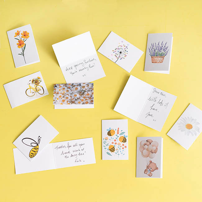 Artisan Gift Card & Envelope Abstract Bee Pk25 (10x6.5cmH)