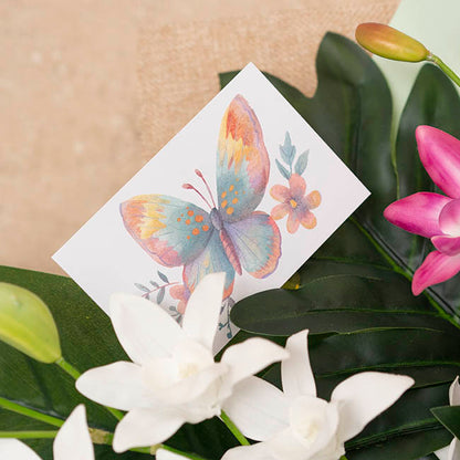 Artisan Gift Card & Envelope Butterfly Pk25 (10x6.5cmH)