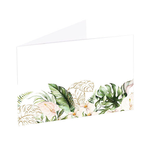 Artisan Gift Card & Envelope Leaves Pk25 (10x6.5cmH)