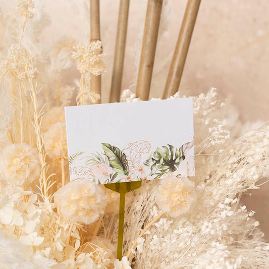 Artisan Gift Card & Envelope Leaves Pk25 (10x6.5cmH)