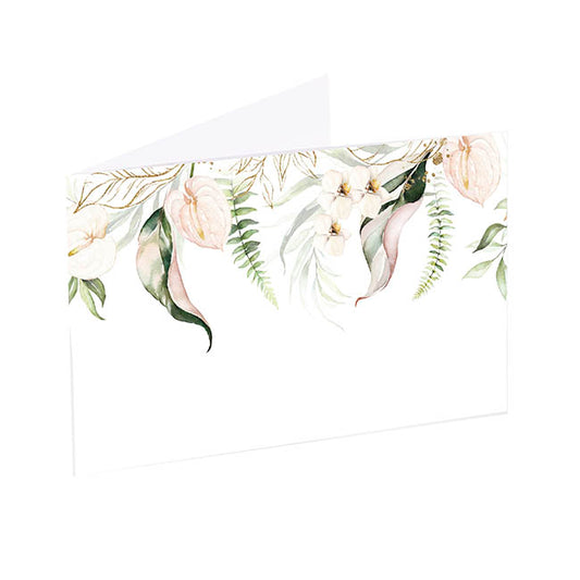Artisan Gift Card & Envelope Leaf Drop Pk25 (10x6.5cmH)