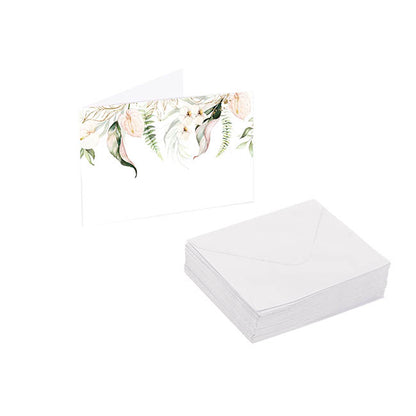 Artisan Gift Card & Envelope Leaf Drop Pk25 (10x6.5cmH)