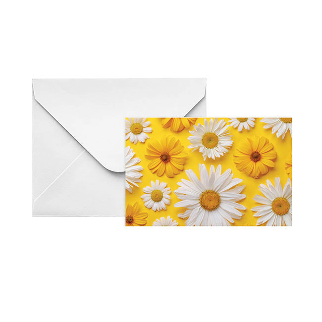 Artisan Gift Card & Envelope Daisy Daze Pk25 (10x6.5cmH)