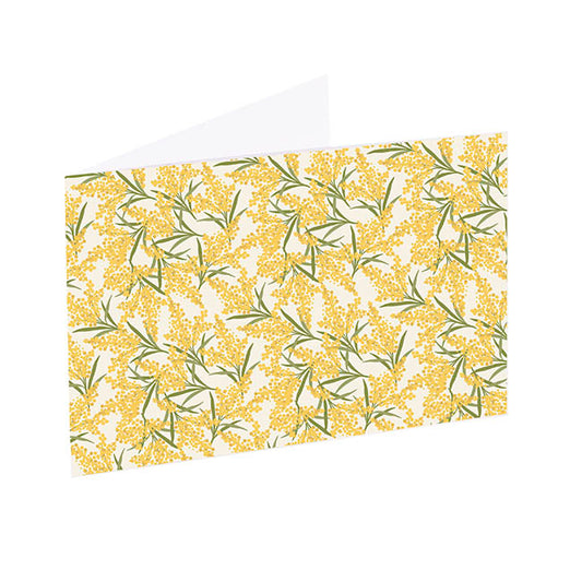 Artisan Gift Card & Envelope Wattle Pk25 (10x6.5cmH)