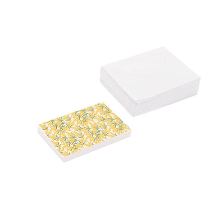 Artisan Gift Card & Envelope Wattle Pk25 (10x6.5cmH)