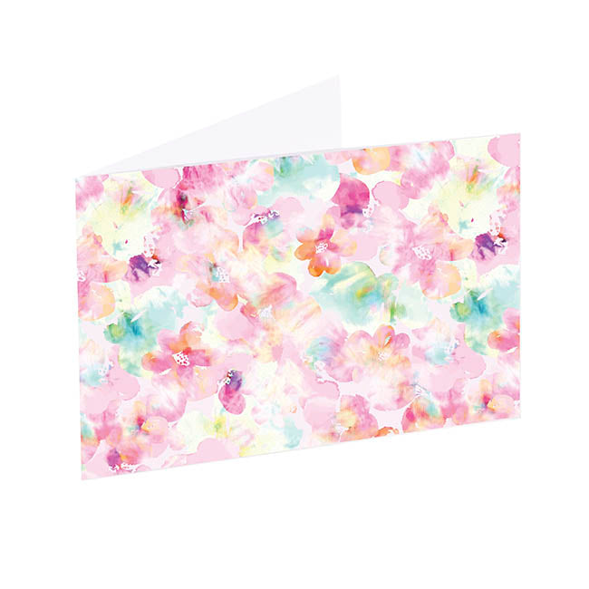 Artisan Gift Card & Envelope Flower Colour Pk25(10x6.5cmH)
