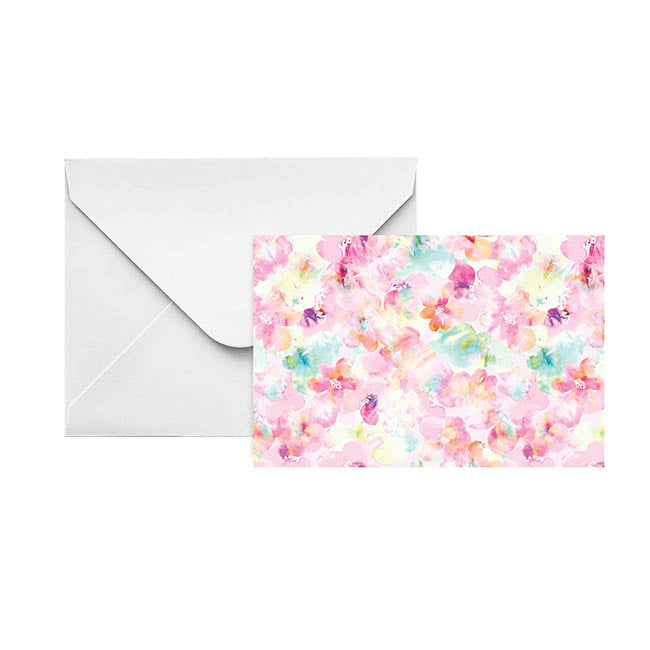 Artisan Gift Card & Envelope Flower Colour Pk25(10x6.5cmH)