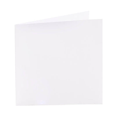 Square Folded Card & Envelope Blank White Pack 25 (10x10cmH)