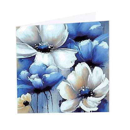 Nouvelle Gift Card & Envelope White Anemone Pk25 (10x10cmH)