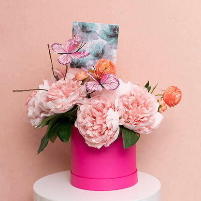 Nouvelle Gift Card & Envelope Teal Magnolias Pk25 (10x10cmH)