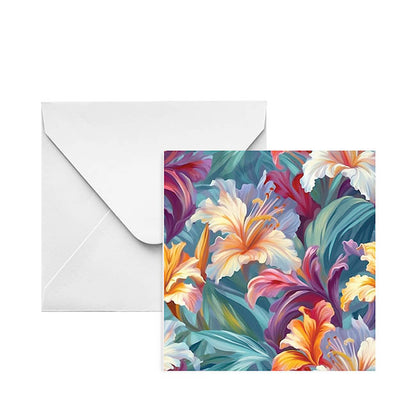 Nouvelle Gift Card & Envelope Colour Lilies Pk25 (10x10cmH)