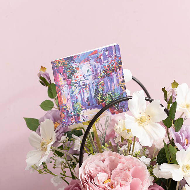 Nouvelle Gift Card & Envelope Street Bloom Pk25 (10x10cmH)