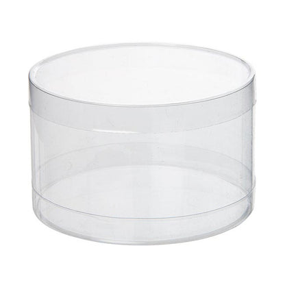 Cello Acetate PVC Corsage Box (12cmDx7cmH) Round Clear