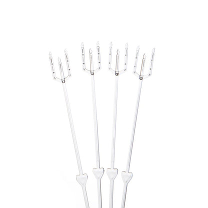 Card Forks 25cm (10") Clear Pack 200