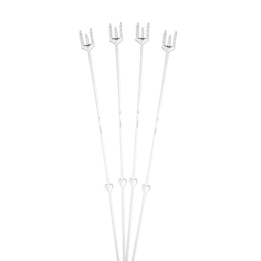 Card Forks Extra Long 44cm (18") Clear Pack 100