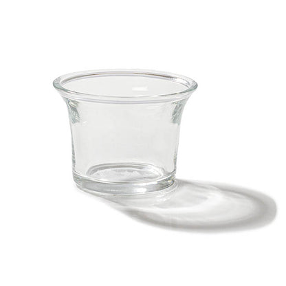 Glass Tealight Candle Holder Flare Clear (6.5x4.7cmH)