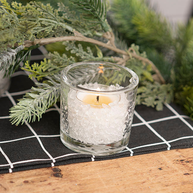 Glass Tealight Candle Holder Classic Premium Clear 6.3x6cmH