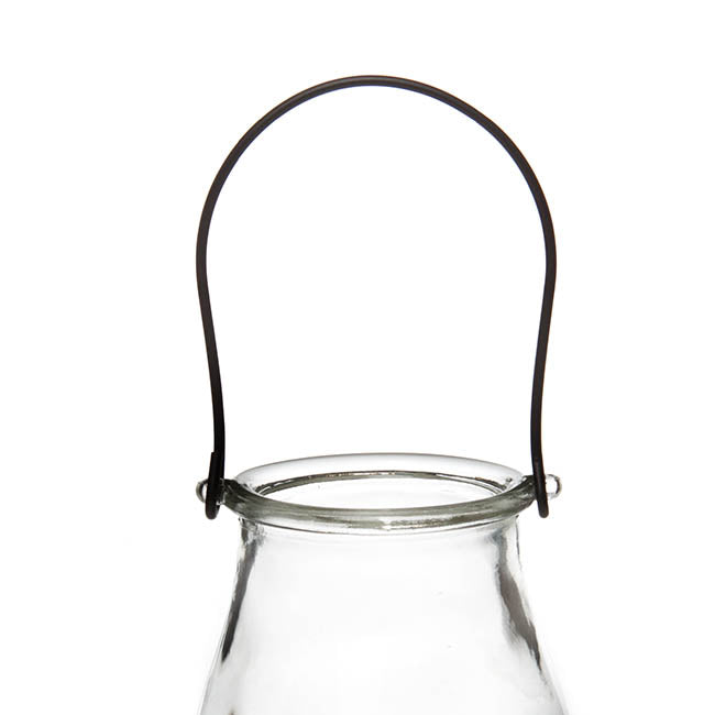Glass Hanging Candle Holder Mini Hurricane Clear (8x9.5cmH)
