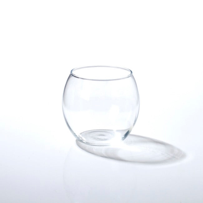 Glass Votive Candle Holder Sphere Clear (8x7cmH)