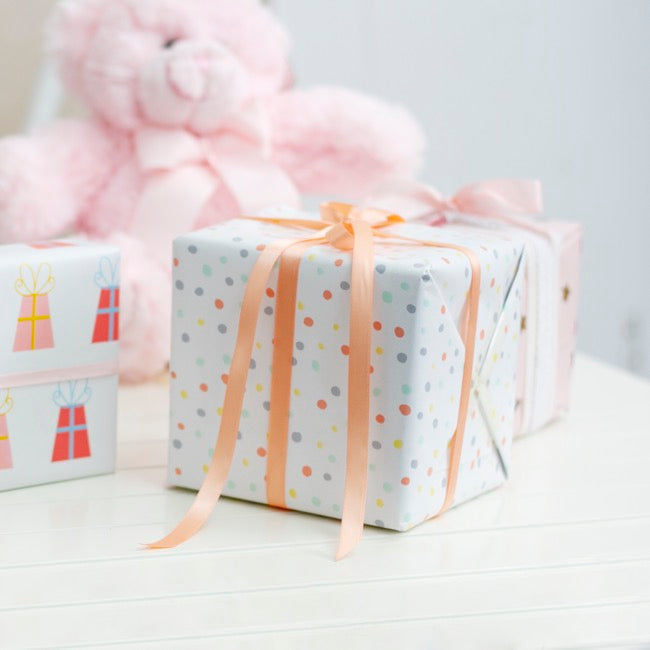 Gift Wrapping Paper Handi Roll Gloss Confetti (70cmx10m)