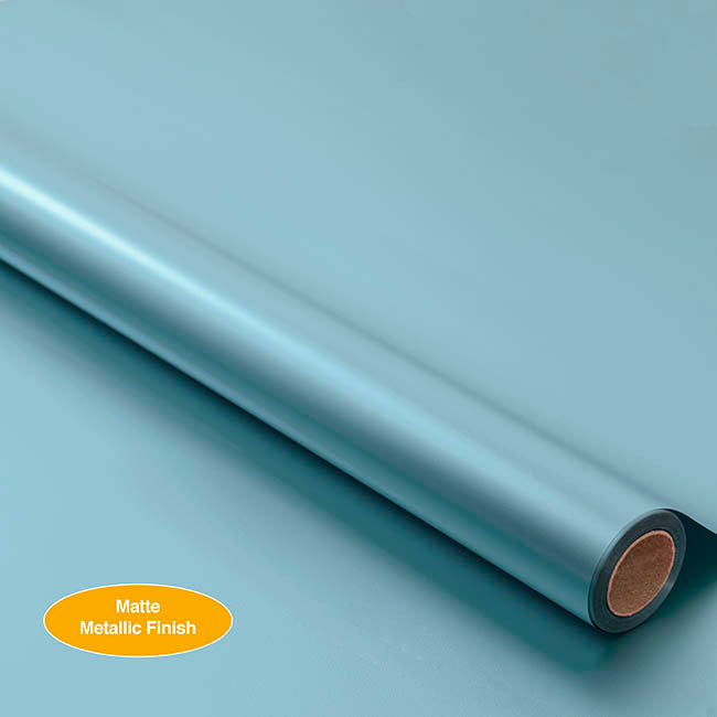 Wrapping Paper Platinum Foil Matte Icy Blue (70cmx20m)