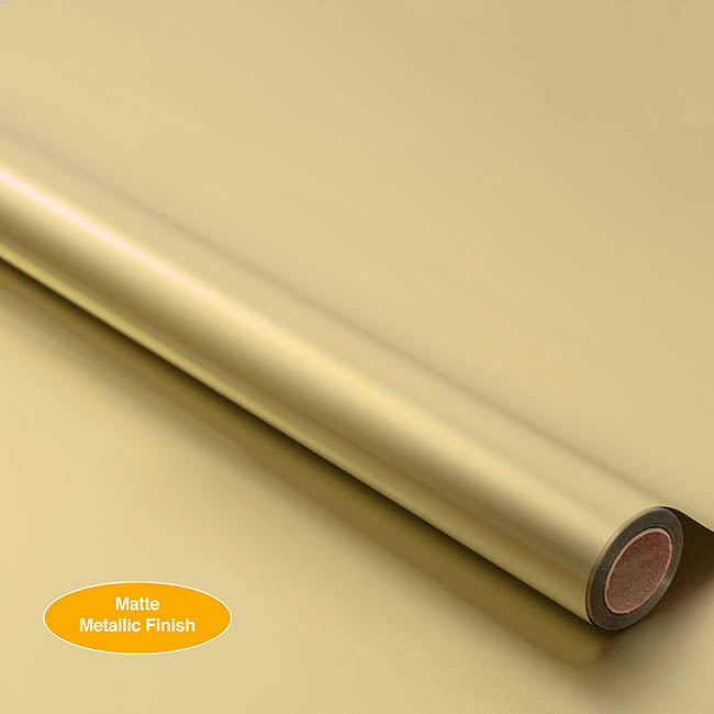Wrapping Paper Platinum Foil Matte Light Gold (70cmx20m)
