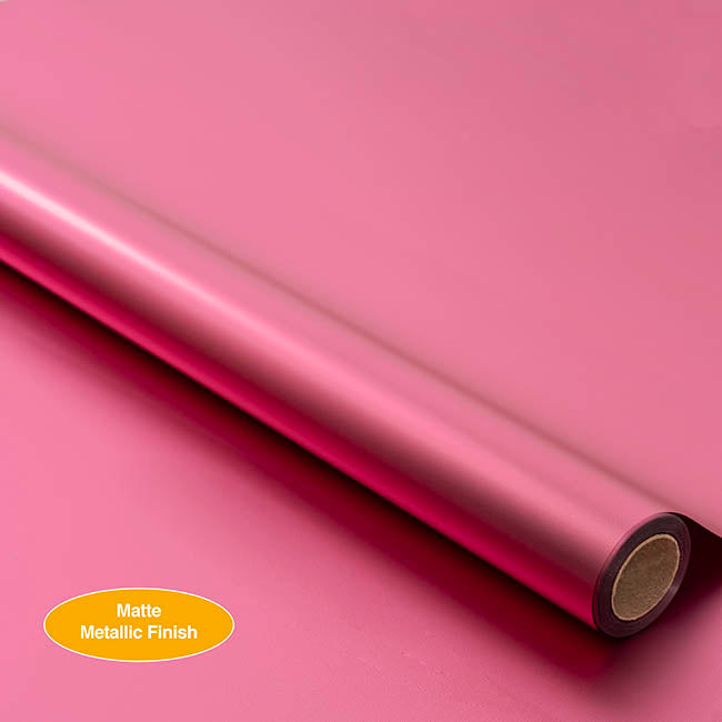 Wrapping Paper Platinum Foil Matte Pink (70cmx20m)