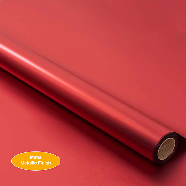 Wrapping Paper Platinum Foil Matte Red (70cmx20m)