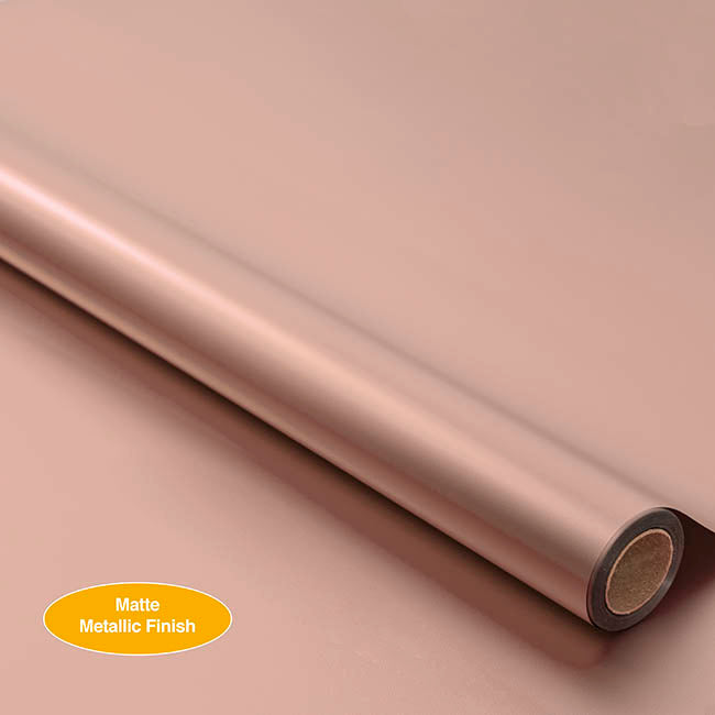 Wrapping Paper Platinum Foil Matte Rose Gold (70cmx20m)