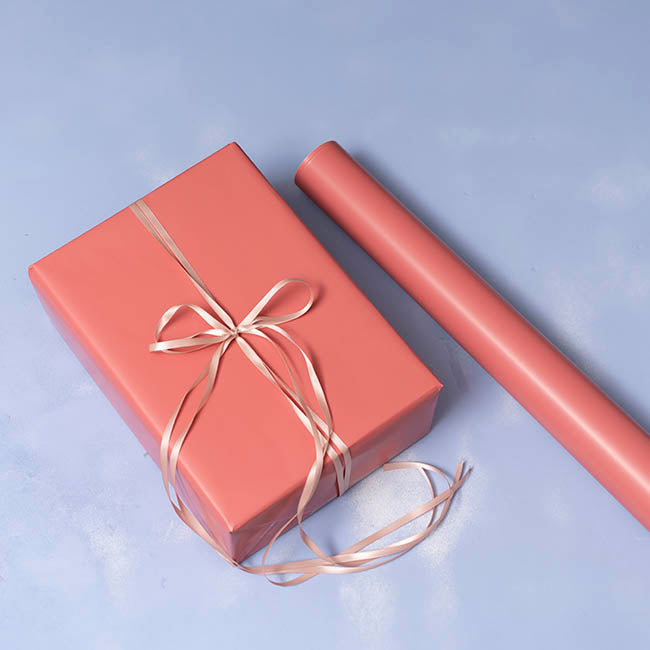 Gift Wrapping Paper Handi Roll Gloss Pink Salmon (70cmx25m)