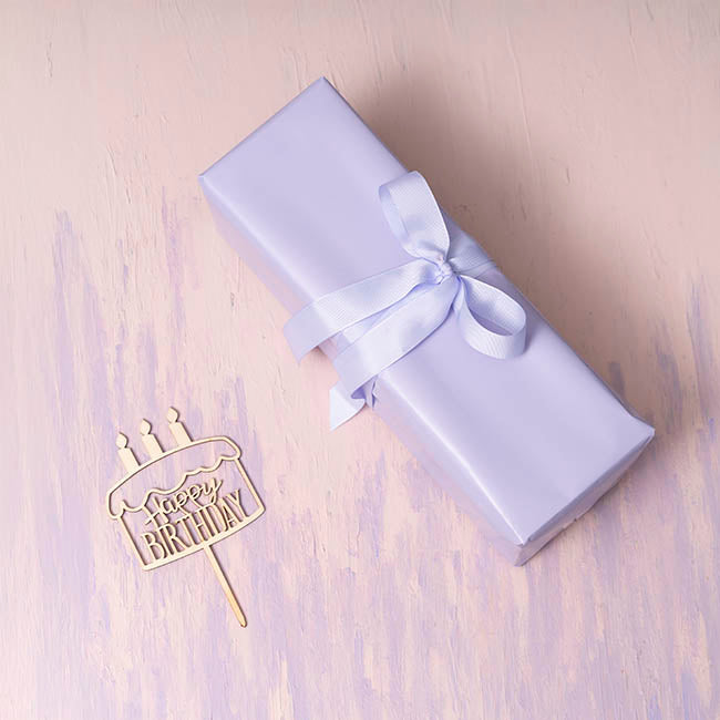 Gift Wrapping Paper Handi Roll Gloss Lilac (70cmx25m)