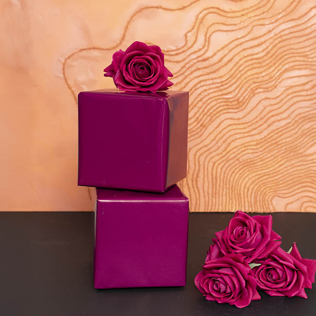 Gift Wrapping Paper Handi Roll Gloss Deep Plum (70cmx25m)