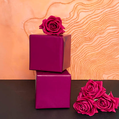 Gift Wrapping Paper Handi Roll Gloss Deep Plum (70cmx25m)