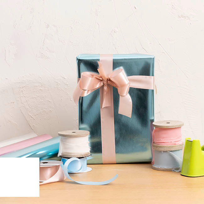 Wrapping Paper Metallic Shimmer Effect Blue (70cmx30m)