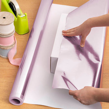 Wrapping Paper Metallic Shimmer Effect PurplePink (70cmx30m)