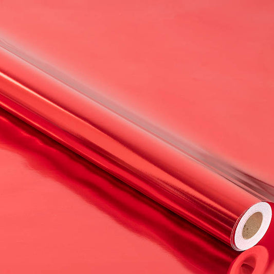 Wrapping Paper Metallic Shimmer Effect Red (70cmx30m)