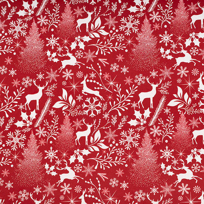 Wrapping Paper Roll Christmas Scape Gloss Red (50cmx50m)