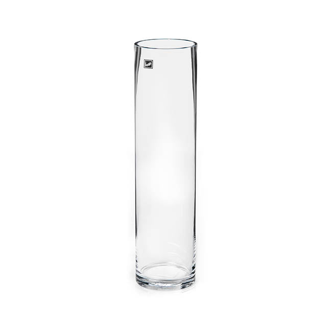 Glass Cylinder Vase Clear (10Dx40cmH)