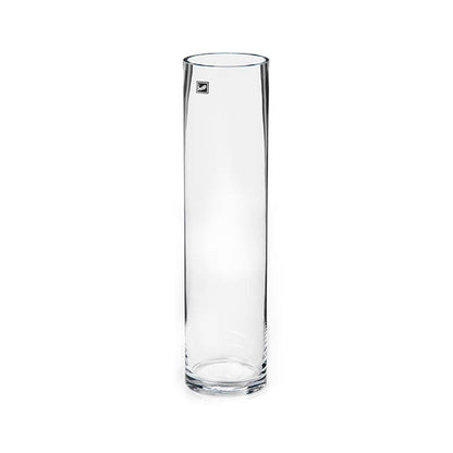 Glass Cylinder Vase Clear (10Dx40cmH)