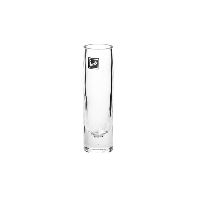 Glass Cylinder Bud Vase Clear (4Dx14cmH)