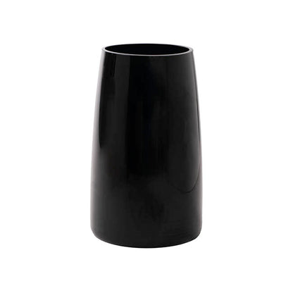 Glass Torpedo Sturdy Vase Black (12Tx15Bx25cmH)