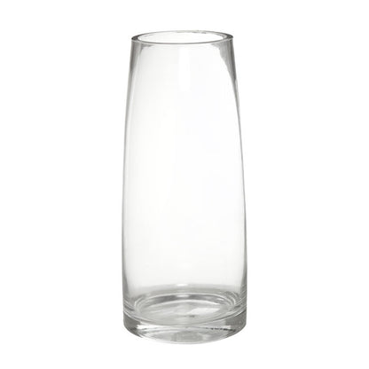 Glass Torpedo Sturdy Vase Clear (12Tx15Bx35cmH)