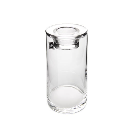 Glass Vase Cylinder with Tealight Holder Clear (9cmDx16cmH)