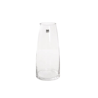 Glass Torpedo Sturdy Vase Round Base Clear (6.5Tx10Bx22cmH)