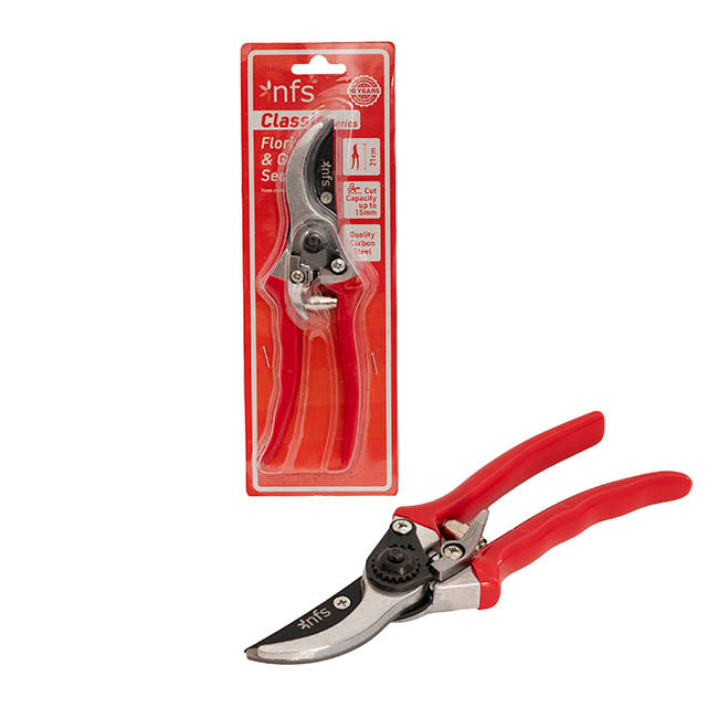Secateurs Garden Shears Branch Cut Red Handle (216mm / 8.5")