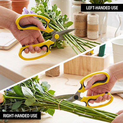 Scissors HeavyDuty Floral Ippon Fine Tip Yellow(18.5cm 7.5")